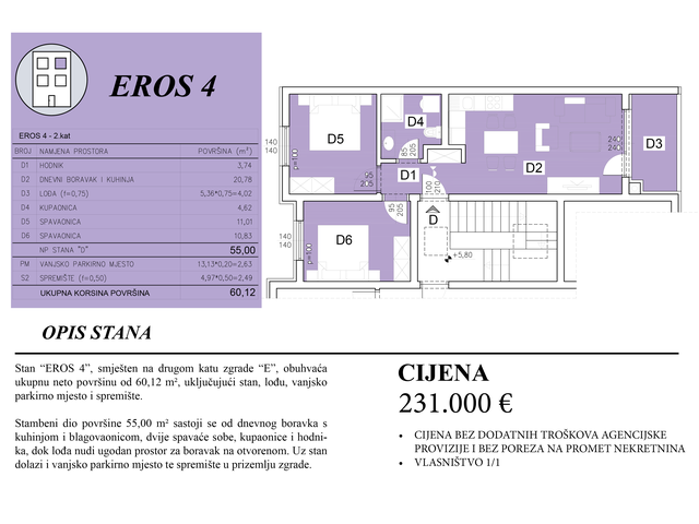 Šijana Gate Residence - EROS 4