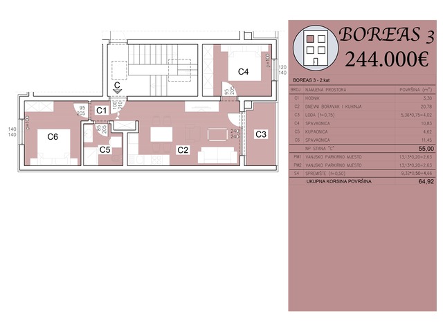 Šijana Gate Residence - BOREAS 3